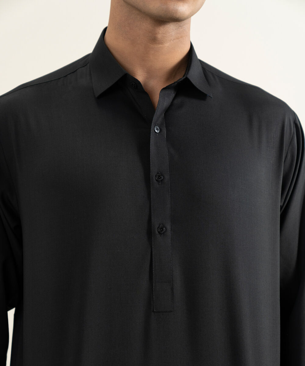 Men's black 100% Cotton Kameez Shalwar