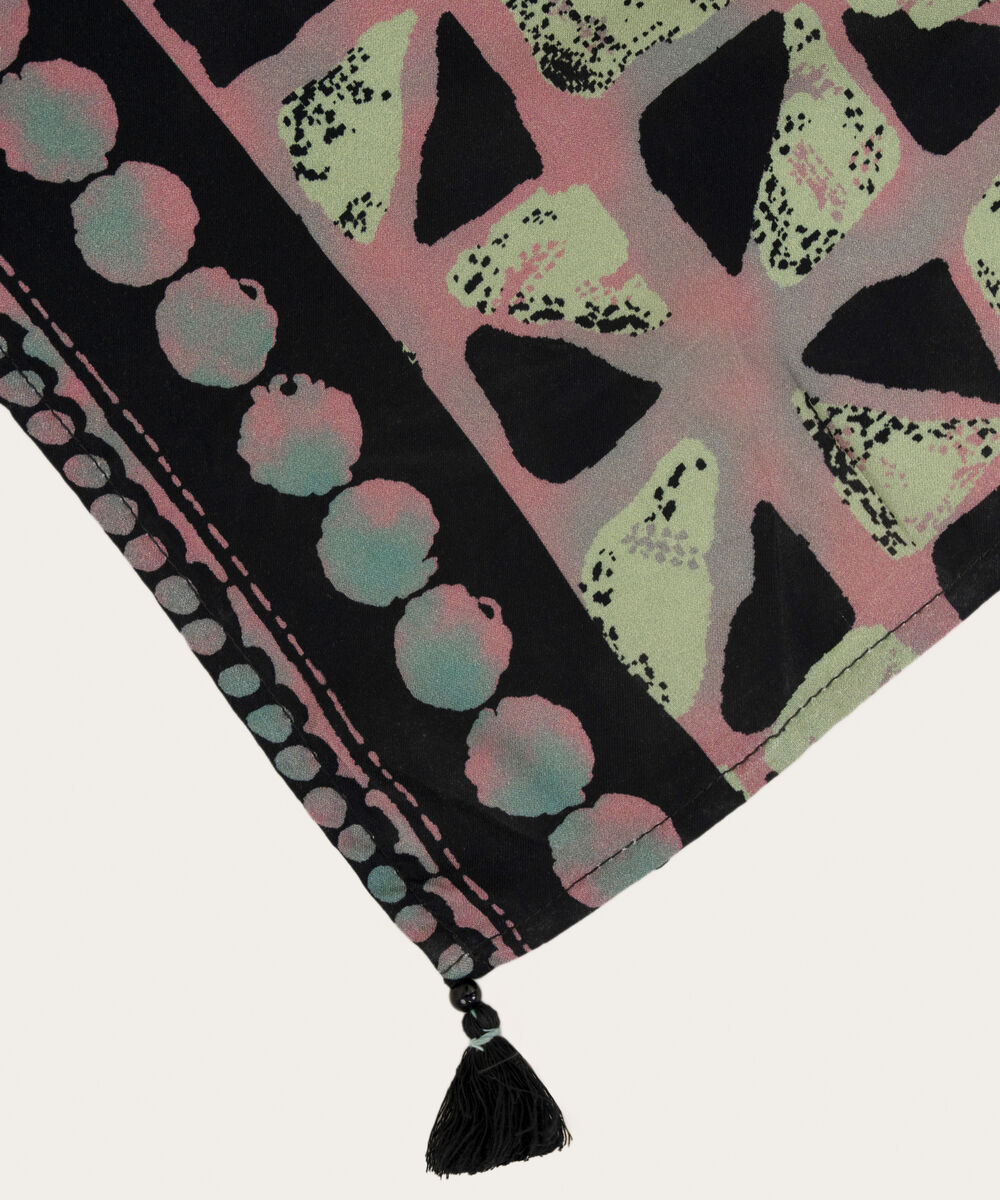 Printed Linen Mint Green Dupatta