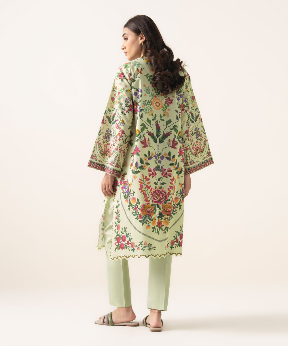 Women's Unstitched Lawn Printed Multi 2 Piece Suit