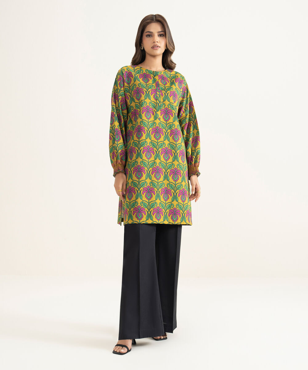 Women's Unstitched Lawn Printed Multi Shirt