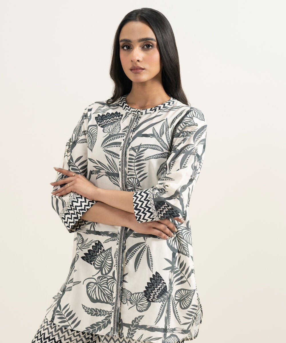 Women's RTW Cambric Embroidered Multi Straight Shirt