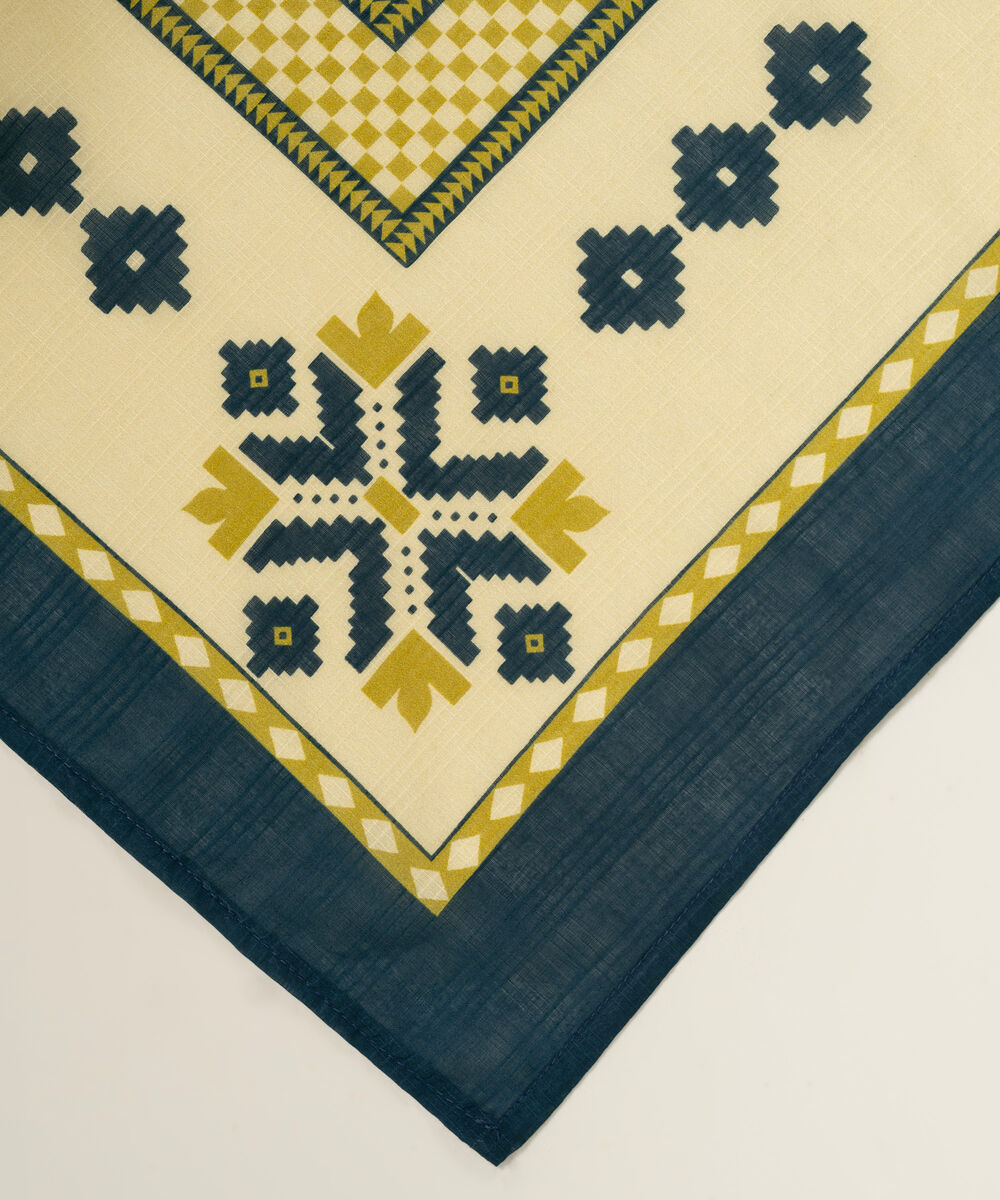 Textured Voile Printed Dupatta