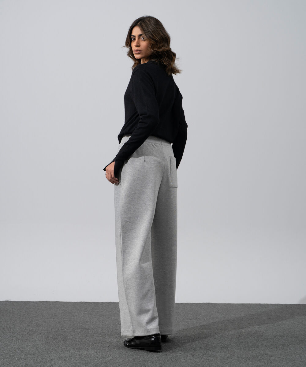 Women's Western Wear Grey Trousers