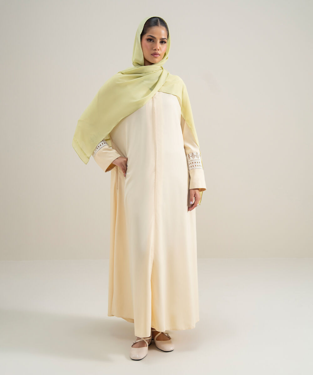 Women's Polyester Yellow Hijab
