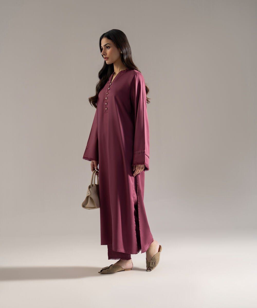 Women's RTW Bedford Solid Mauve 2 Piece Suit