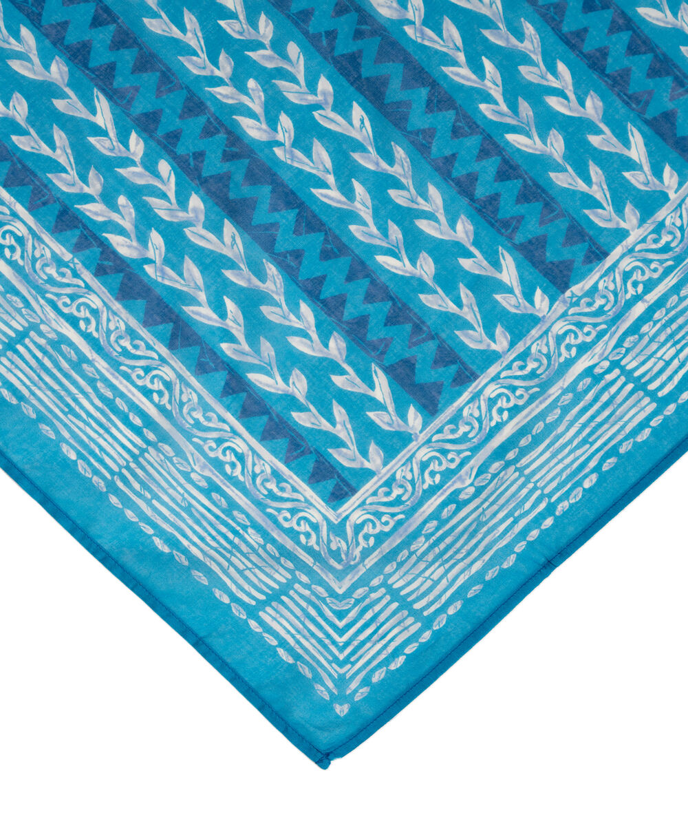 Lawn Printed Blue Dupatta
