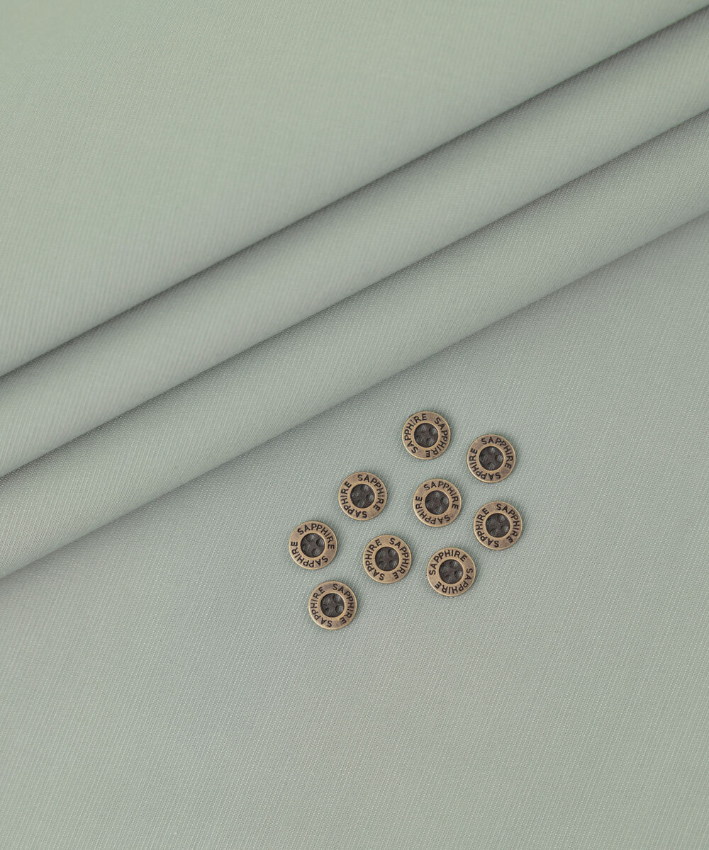 Men's Unstitched 2-Piece Premium Cotton Dobby Sage Suit