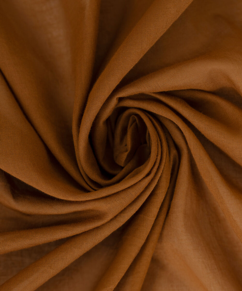 Fine Voile Embroidered Brown Dupatta