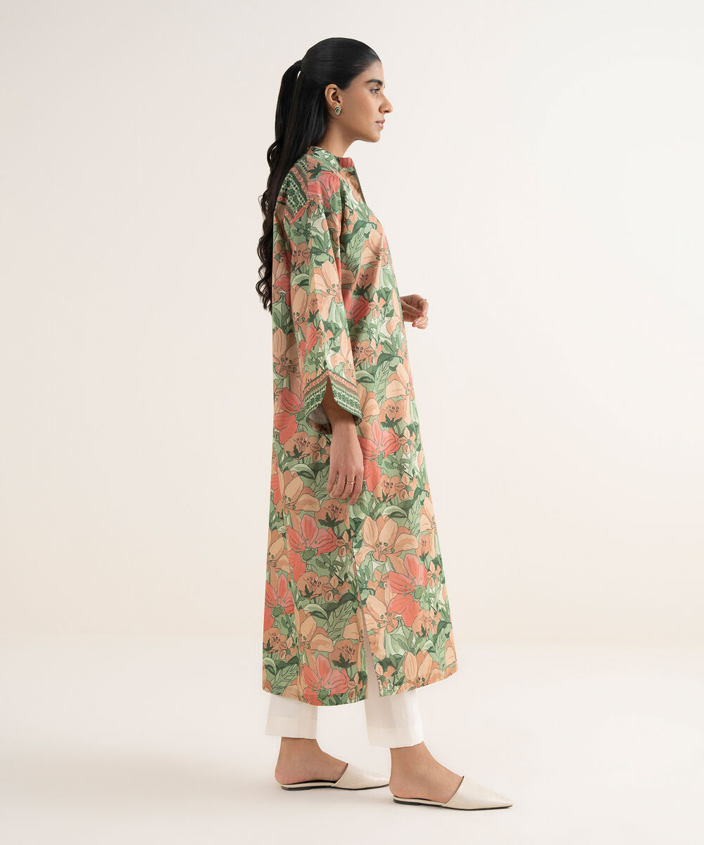 Women's Unstitched Lawn Printed Multi Shirt