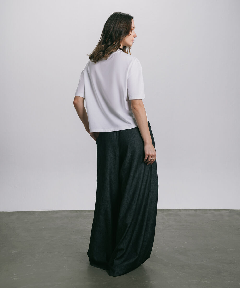 Women's Western Wear White Relaxed Fit Wst T-Shirt