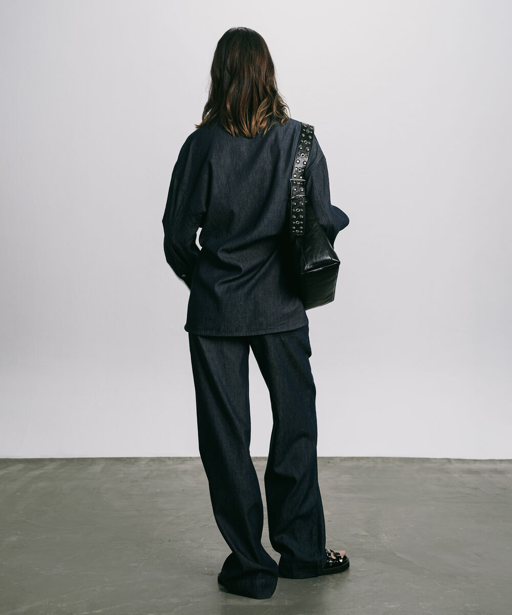 Women's Western Wear Blue Pull-On Trouser