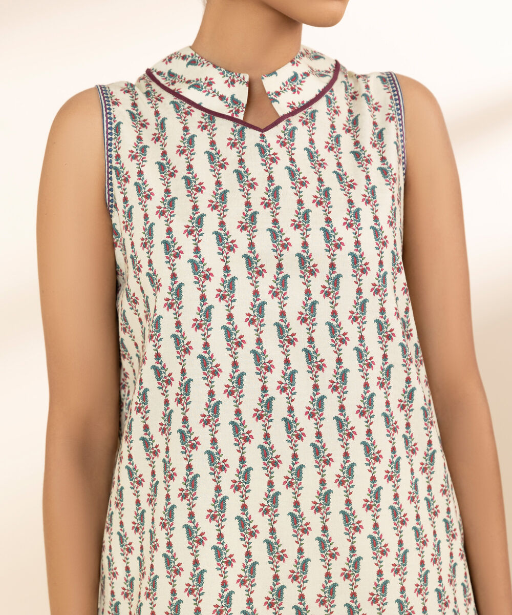 Women's Unstitched Lawn Printed Multi 3 Piece Suit