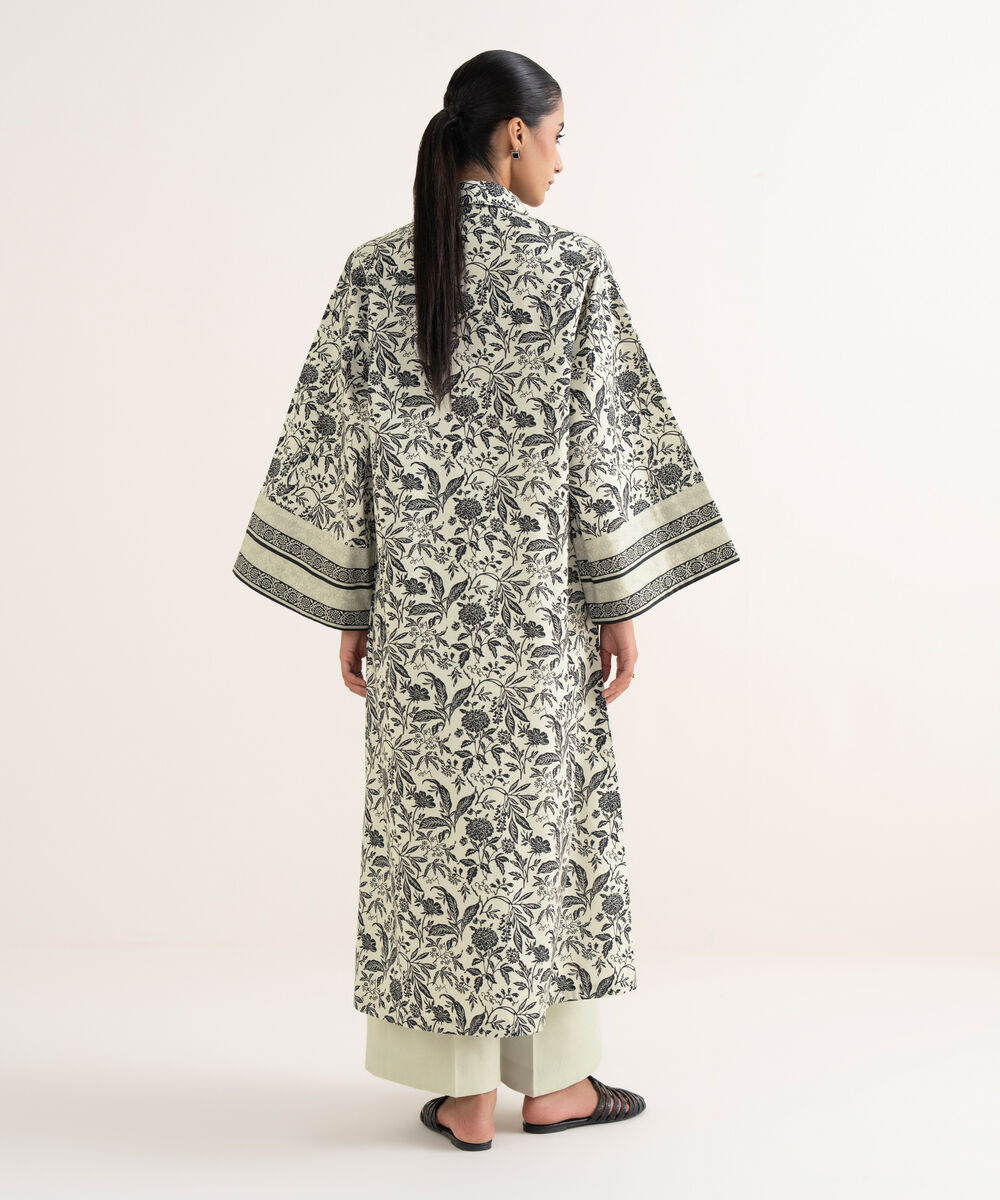 Women's Unstitched Cotton Printed Multi Two Piece Suit