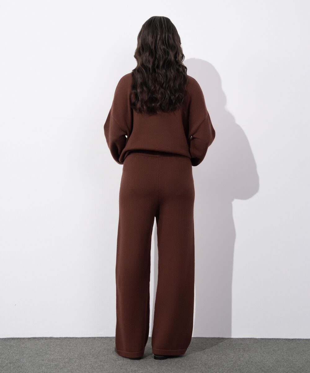 Women's Western Wear Rust Pull On Long Knit Trouser