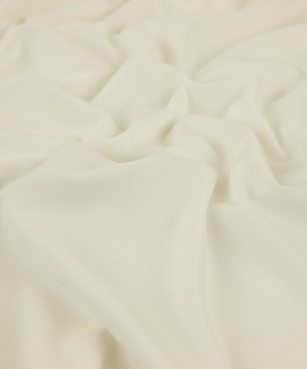 Men's Unstitched 2-Piece Premium Wash & Wear Dobby Off White Suit