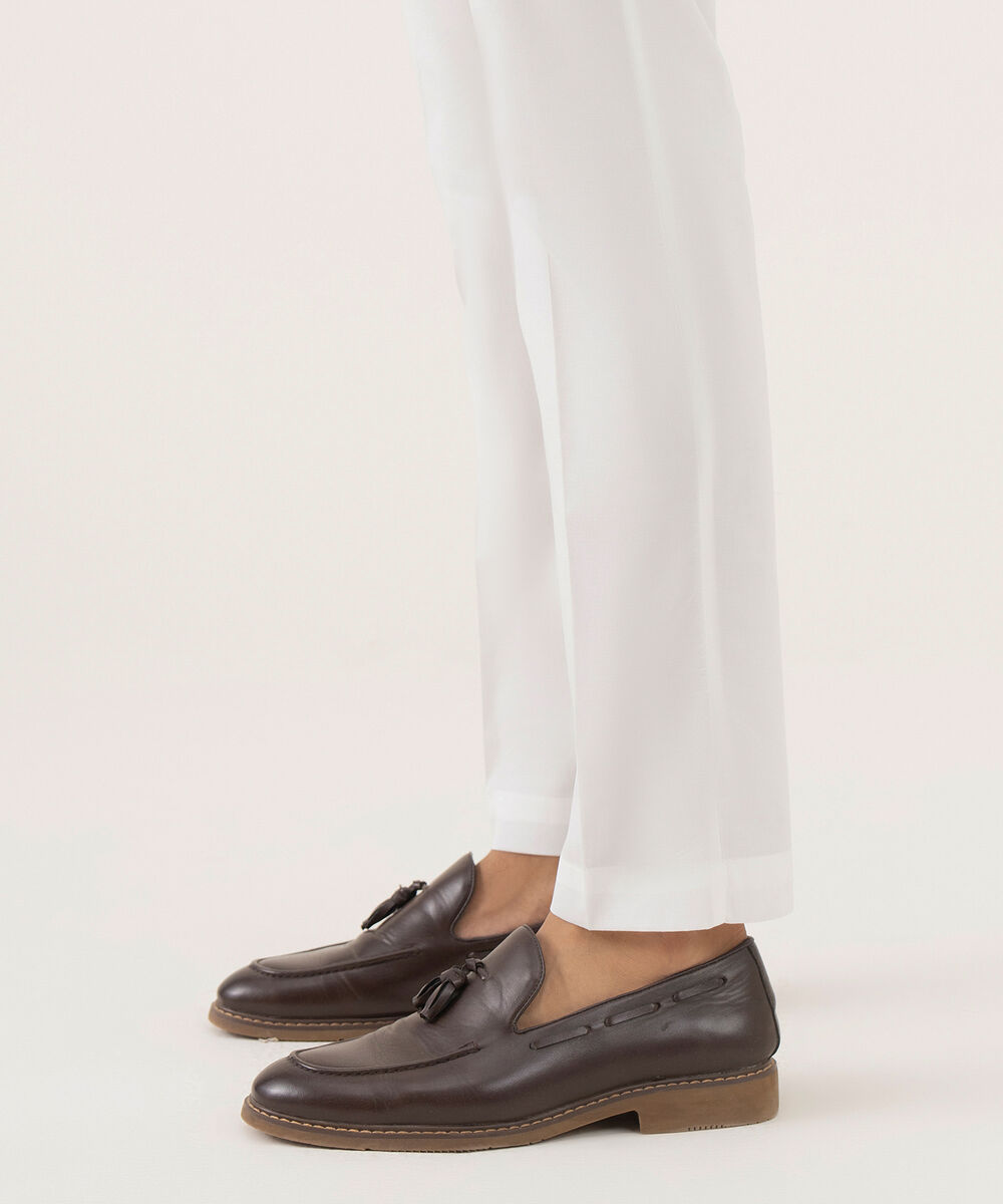 Men's 100% Cotton Plain Off-White Kurta Trouser