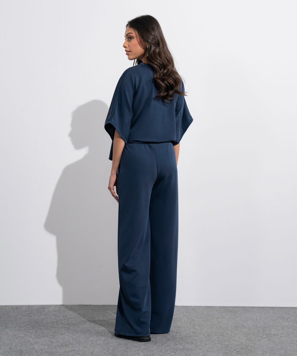 Women's Western Navy Blue Soft Lux Pull-On  Trousers