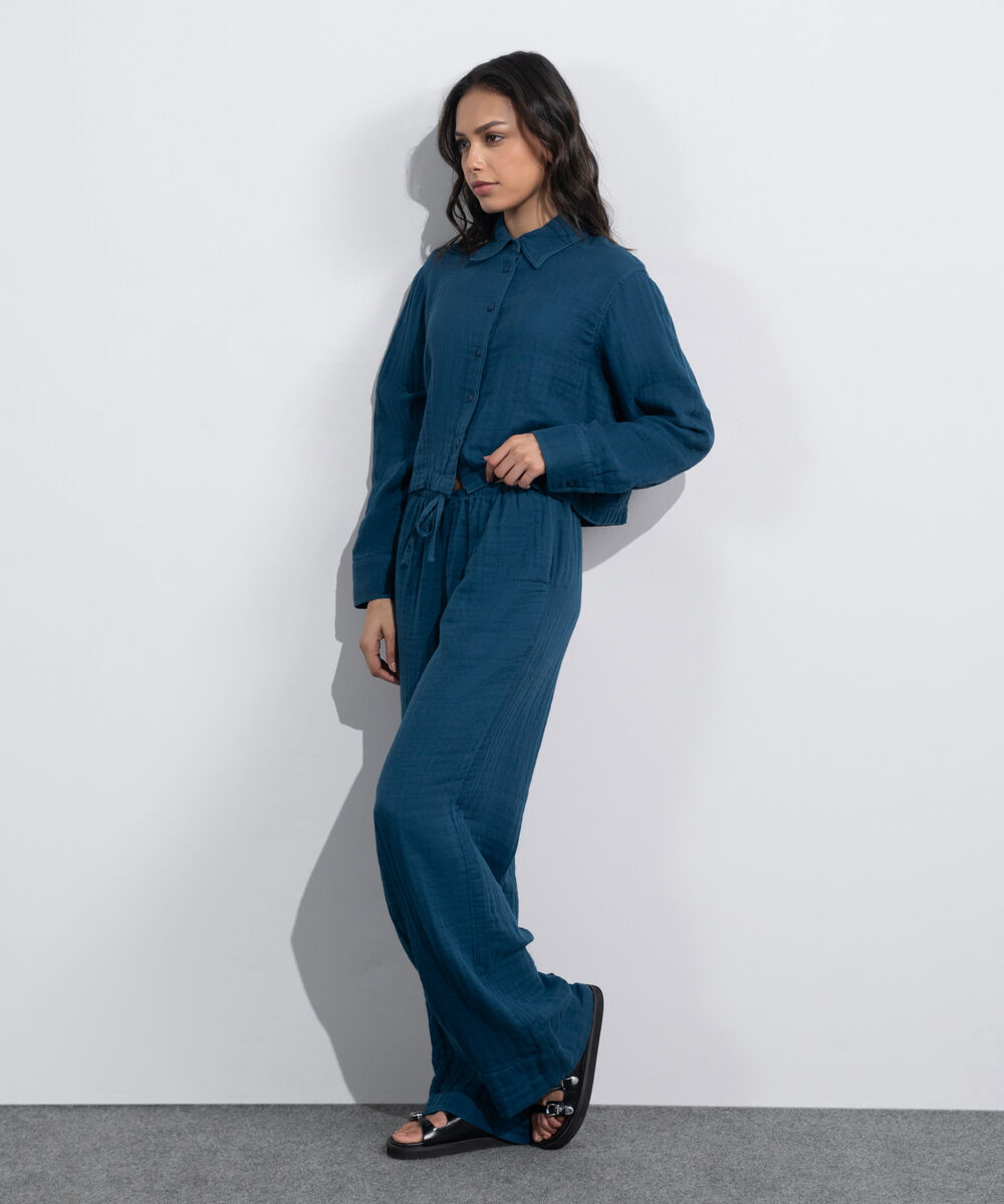 Women's Western Multi Cotton Muslin Pull-On Trousers