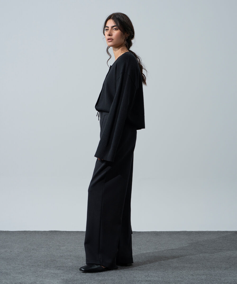 Women's Western Wear Black Trousers
