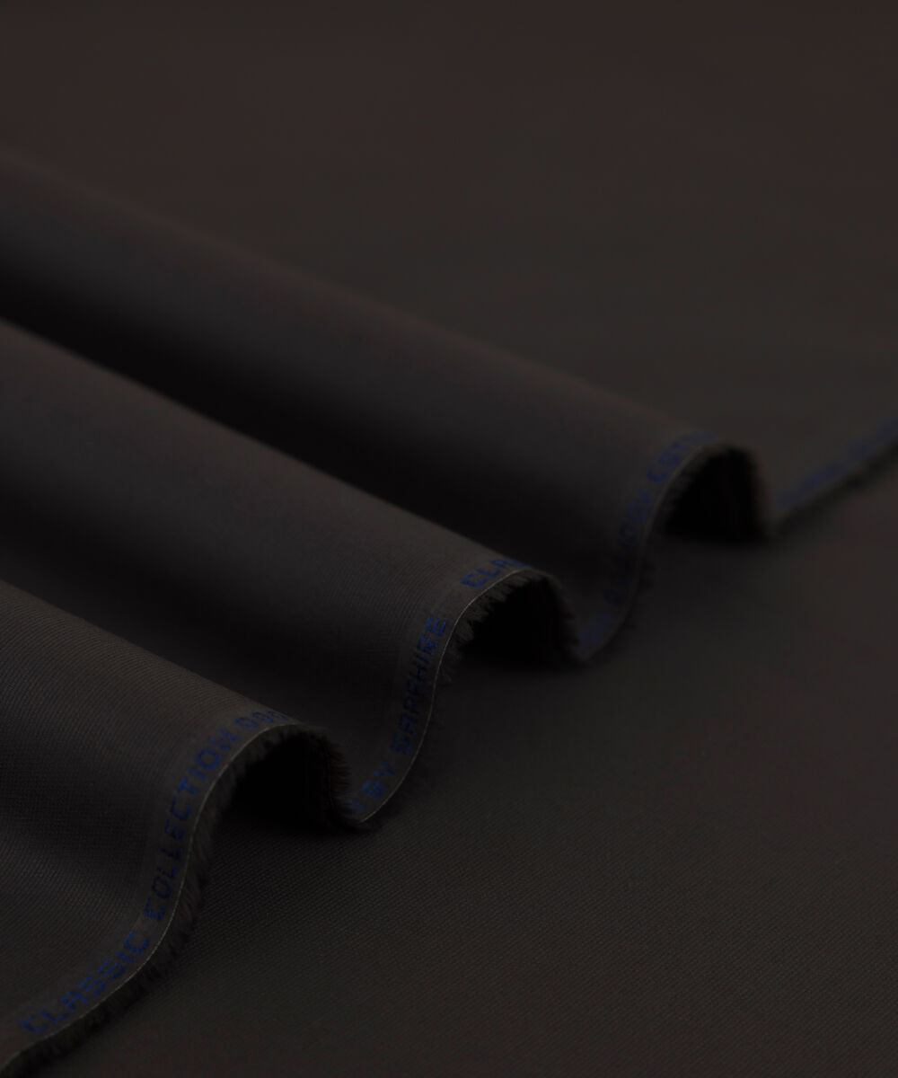 Men's Unstitched 2-Piece Cotton Dobby Plum Suit