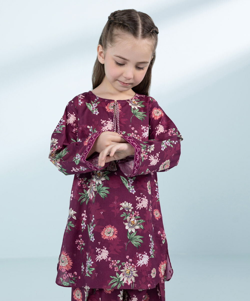 Mommy & Me Girls Two Piece Purple Suit