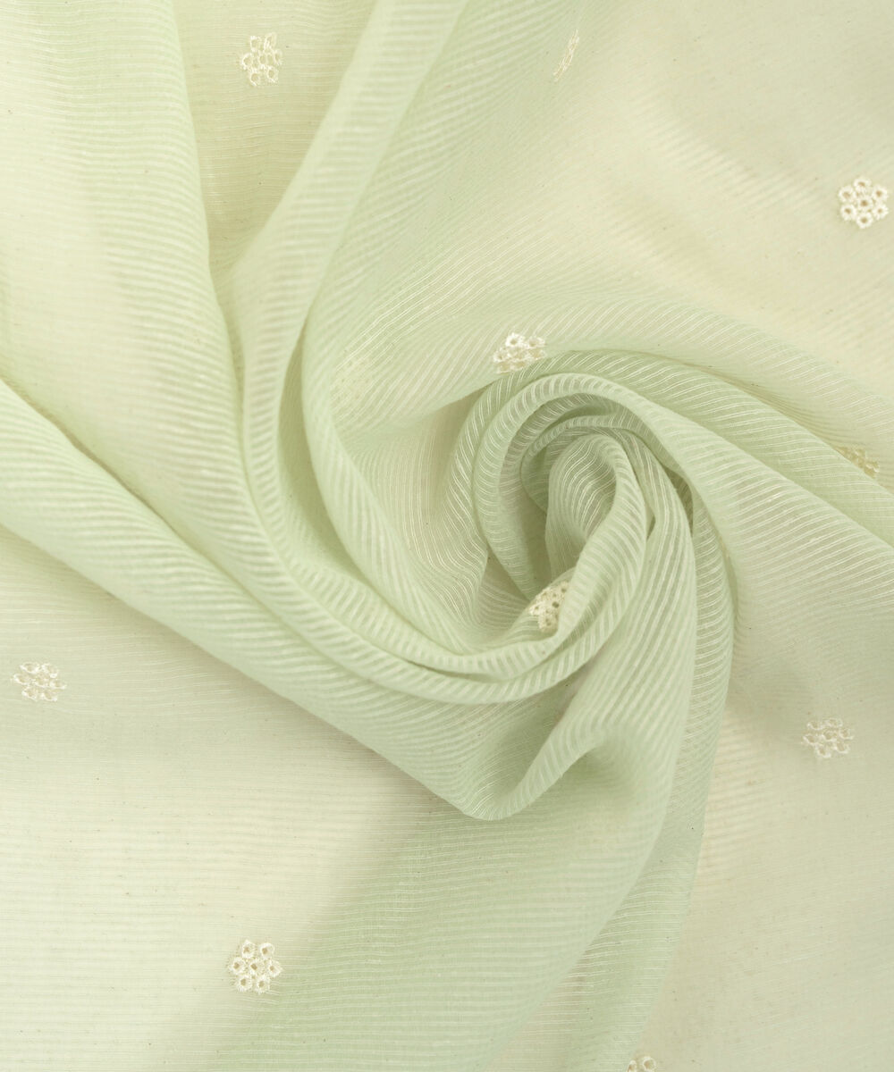 Women's RTW Textured Karandi Embroidered Green Dupatta