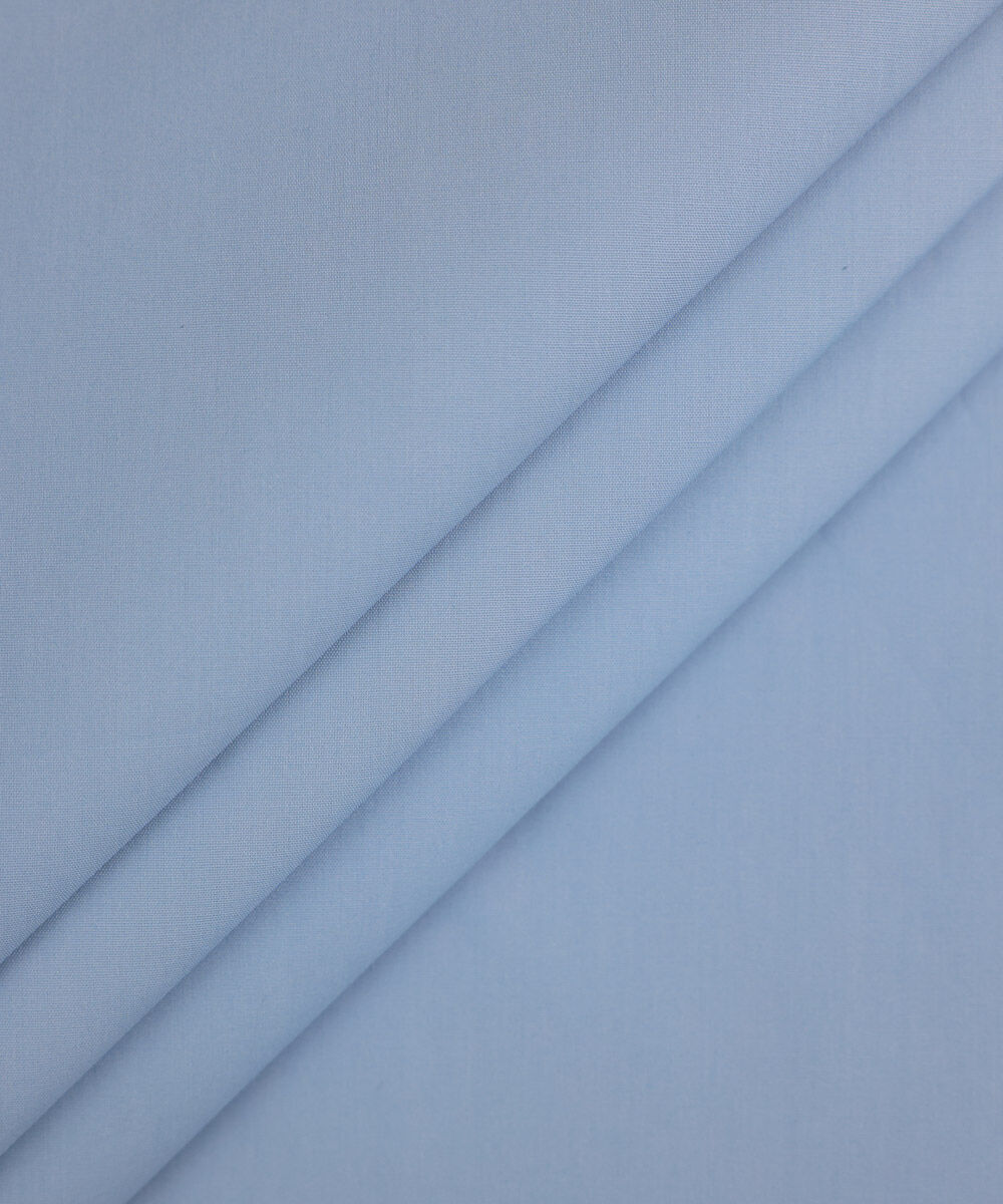 Men's Unstitched Premium Latha  Blue Full Suit Fabric