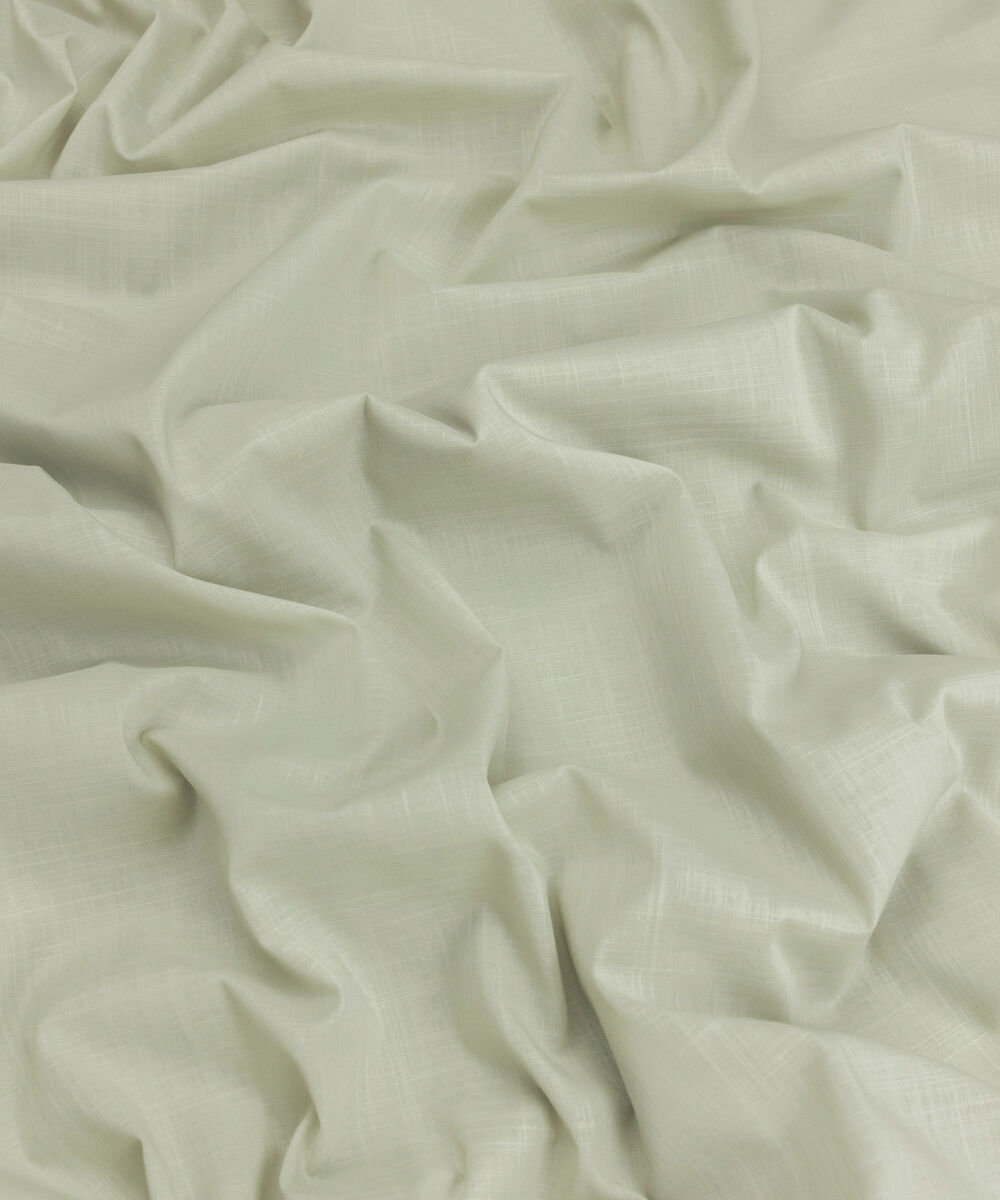 Men's Unstitched Two-Piece Sage Blue Premium Slub Cotton Suit