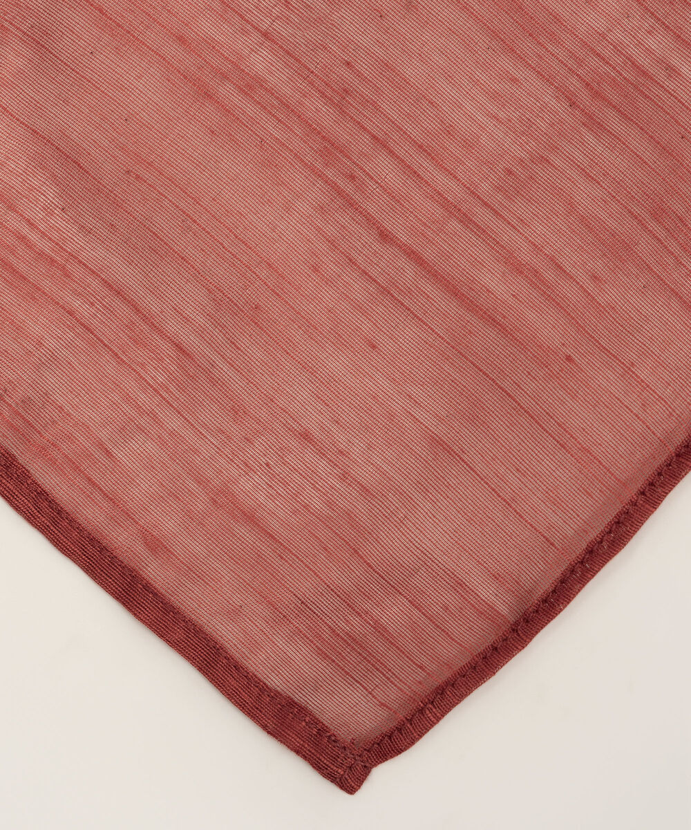 Manaar Embroidered Dark Orange Dupatta