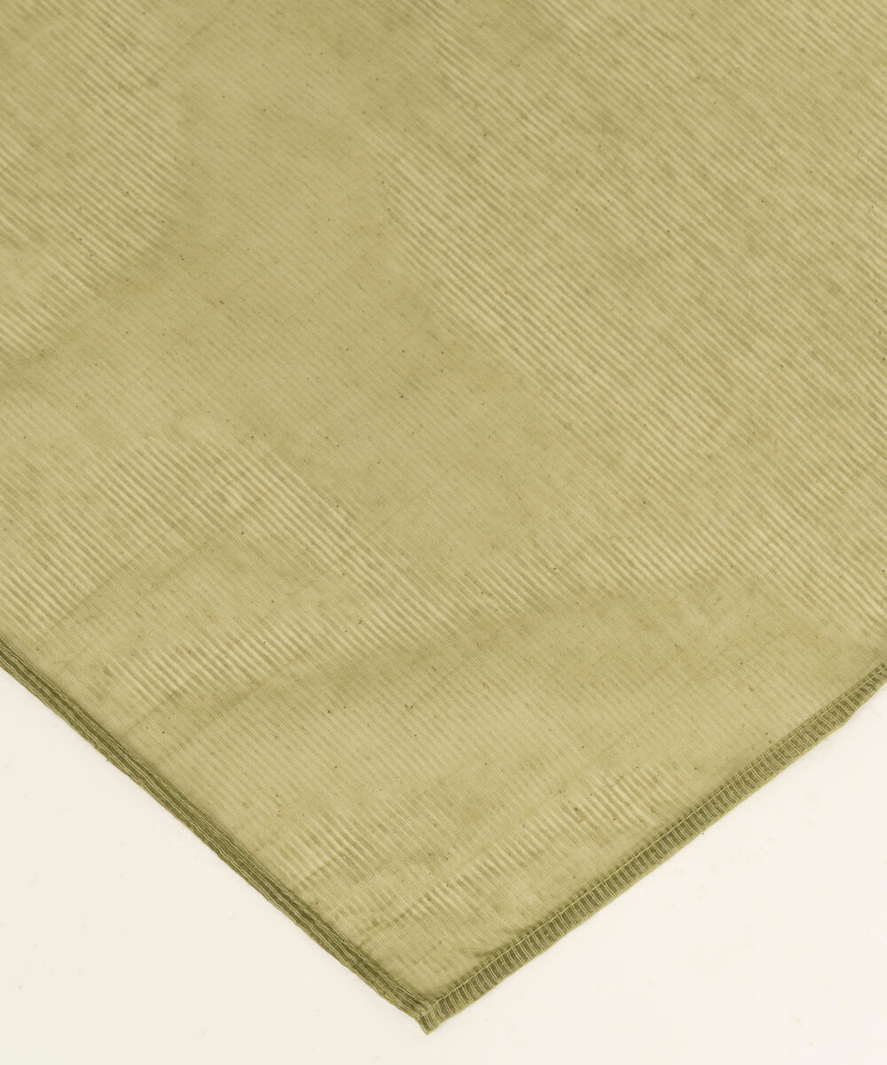 Textured Karandi Solid Olive Green Dupatta