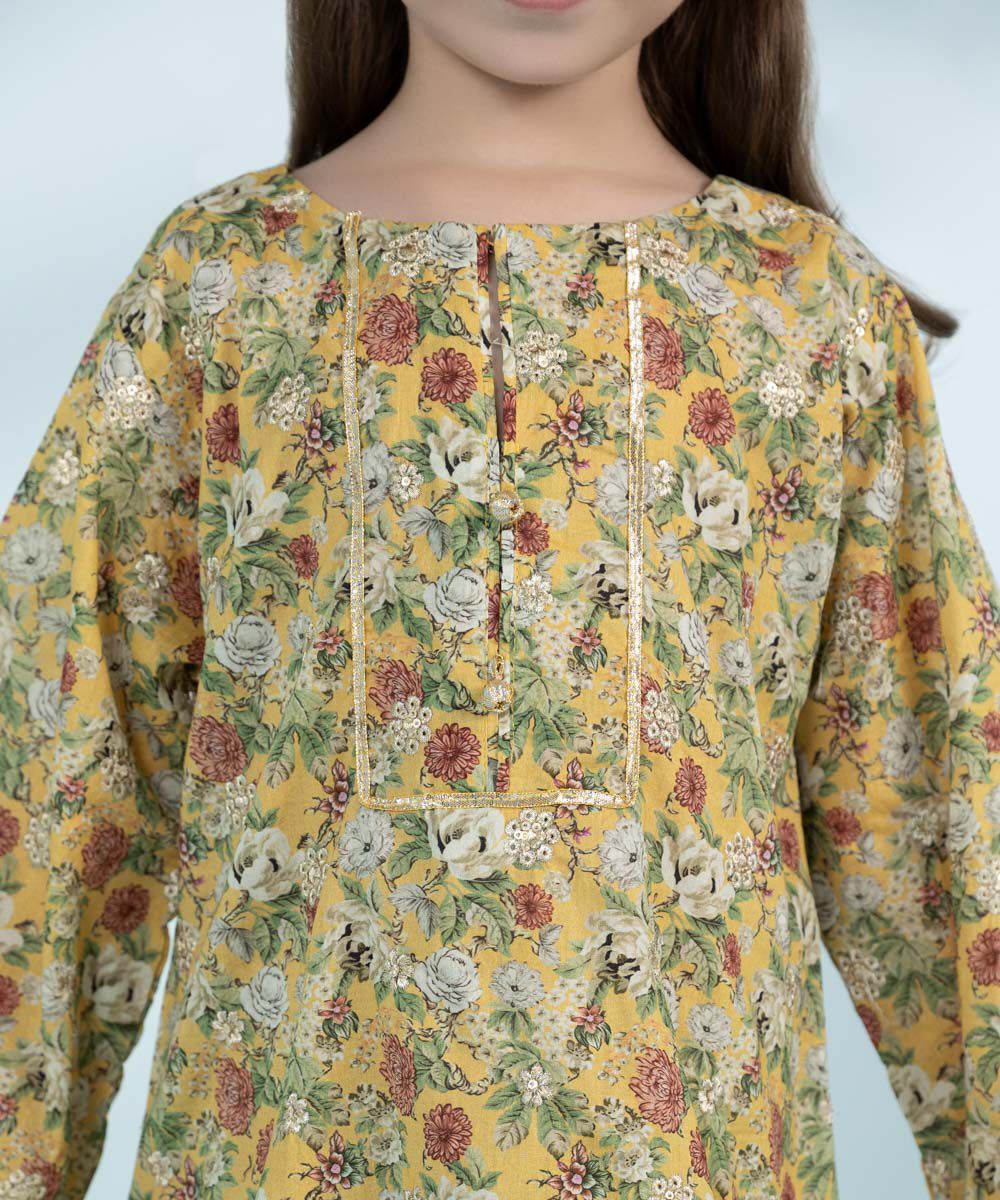 Mommy & Me Girls Two Piece Yellow Suit