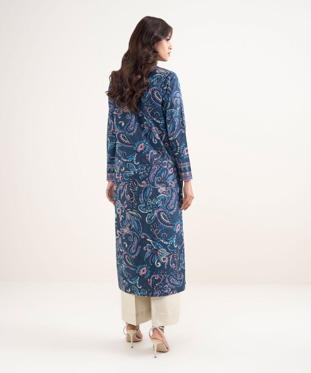 Women's Unstitched Lawn Multi Printed Shirt