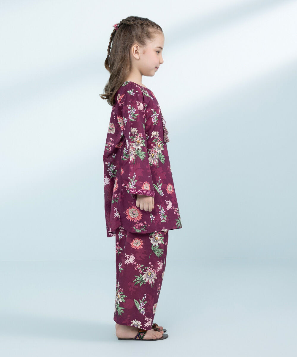 Mommy & Me Girls Two Piece Purple Suit