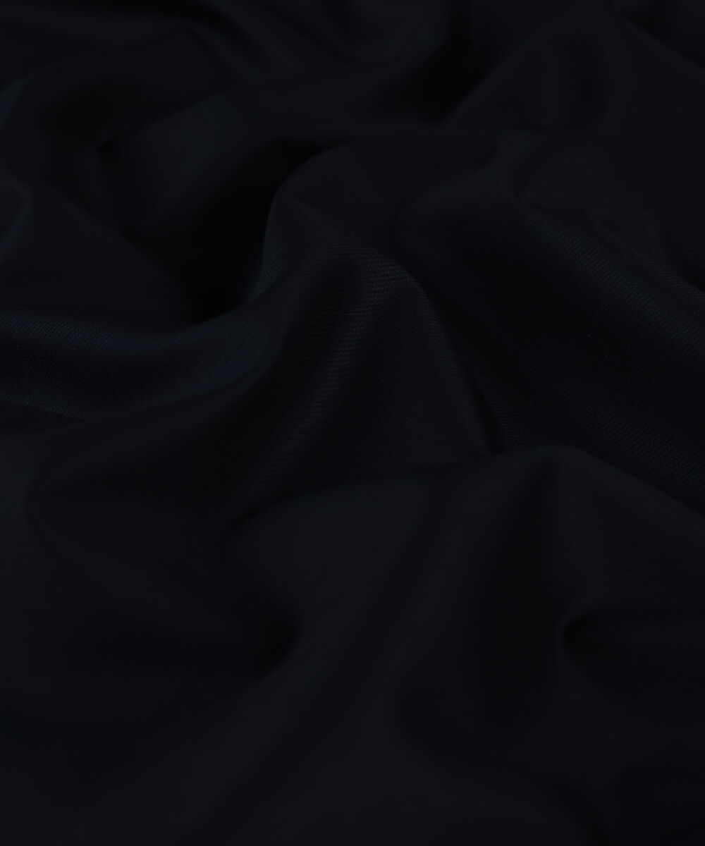 Men Unstitched Cotton Black Full Suit Fabric