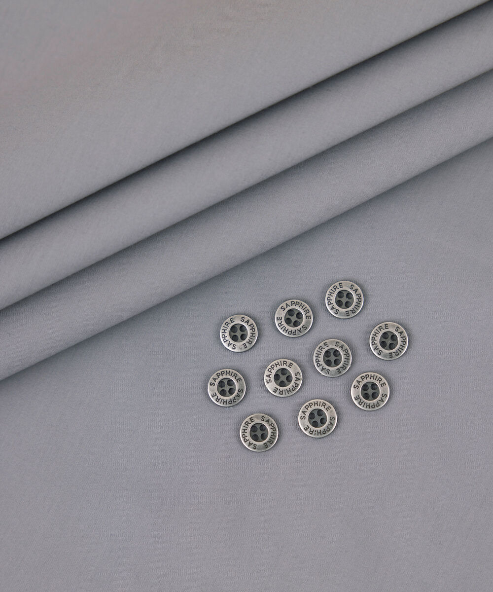 Men's Unstitched 2-Piece Luxe Wash & Wear Grey Suit