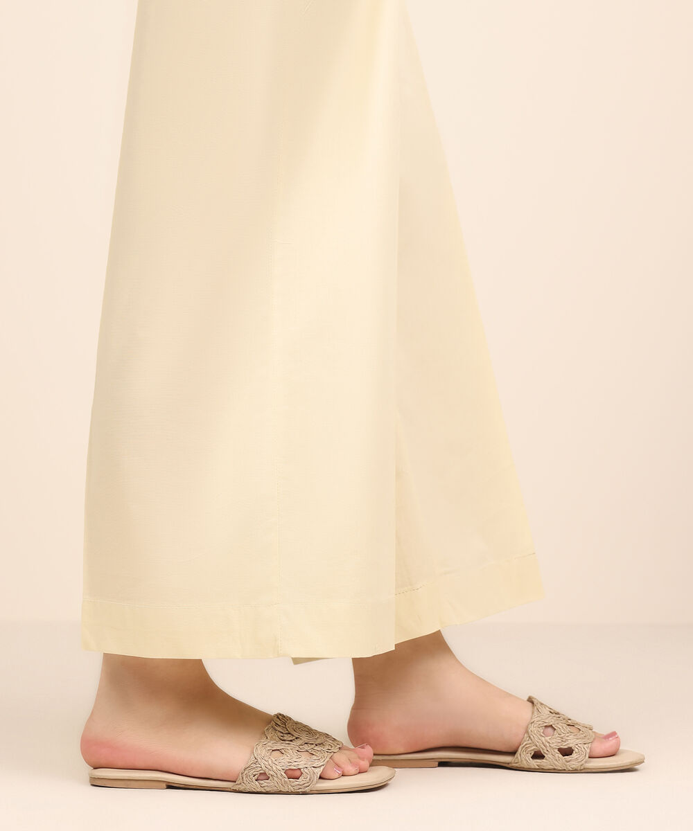 Women's RTW Cambric Off White Dyed Culottes