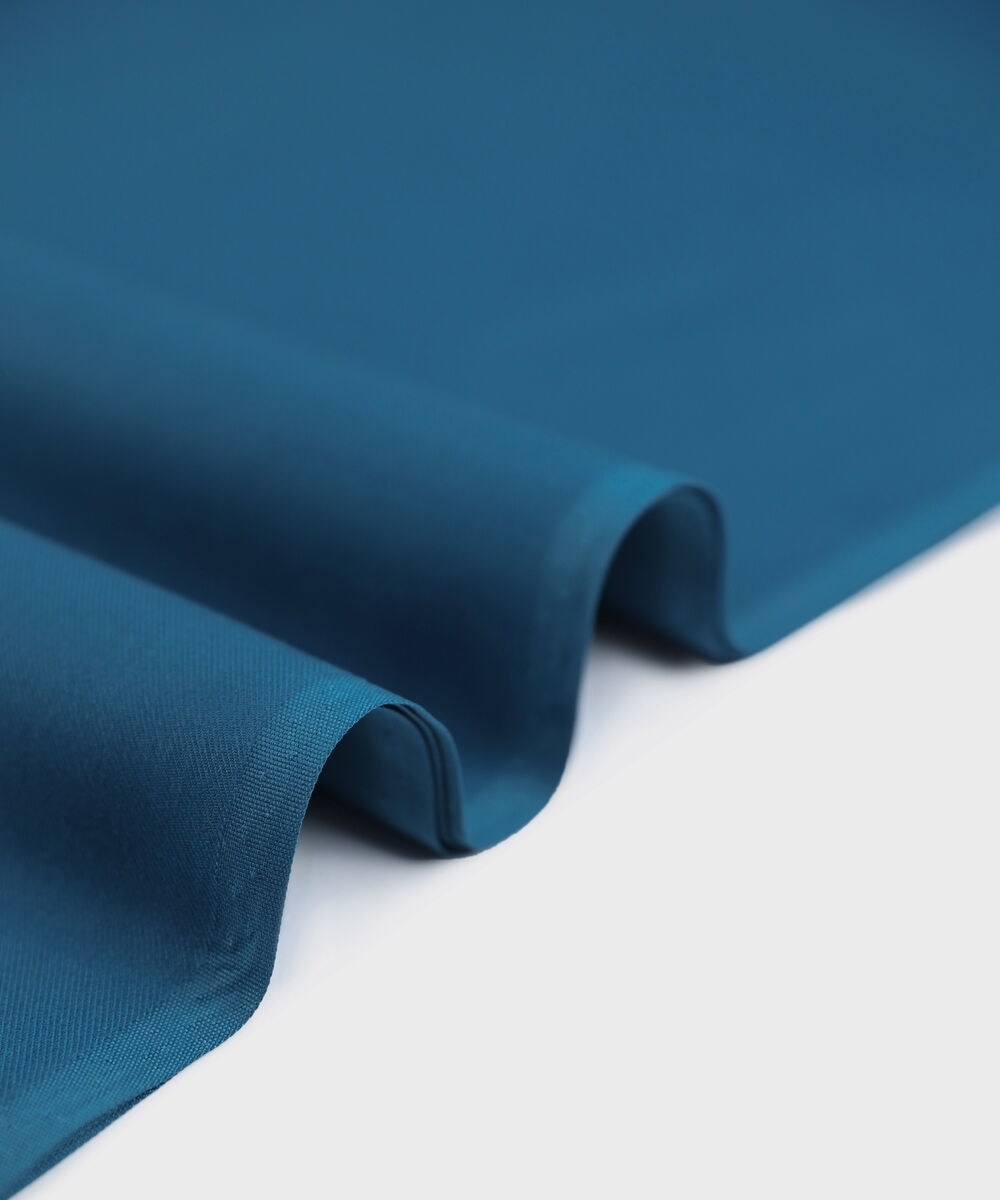 Men Unstitched Viscose Teal Full Suit Fabric