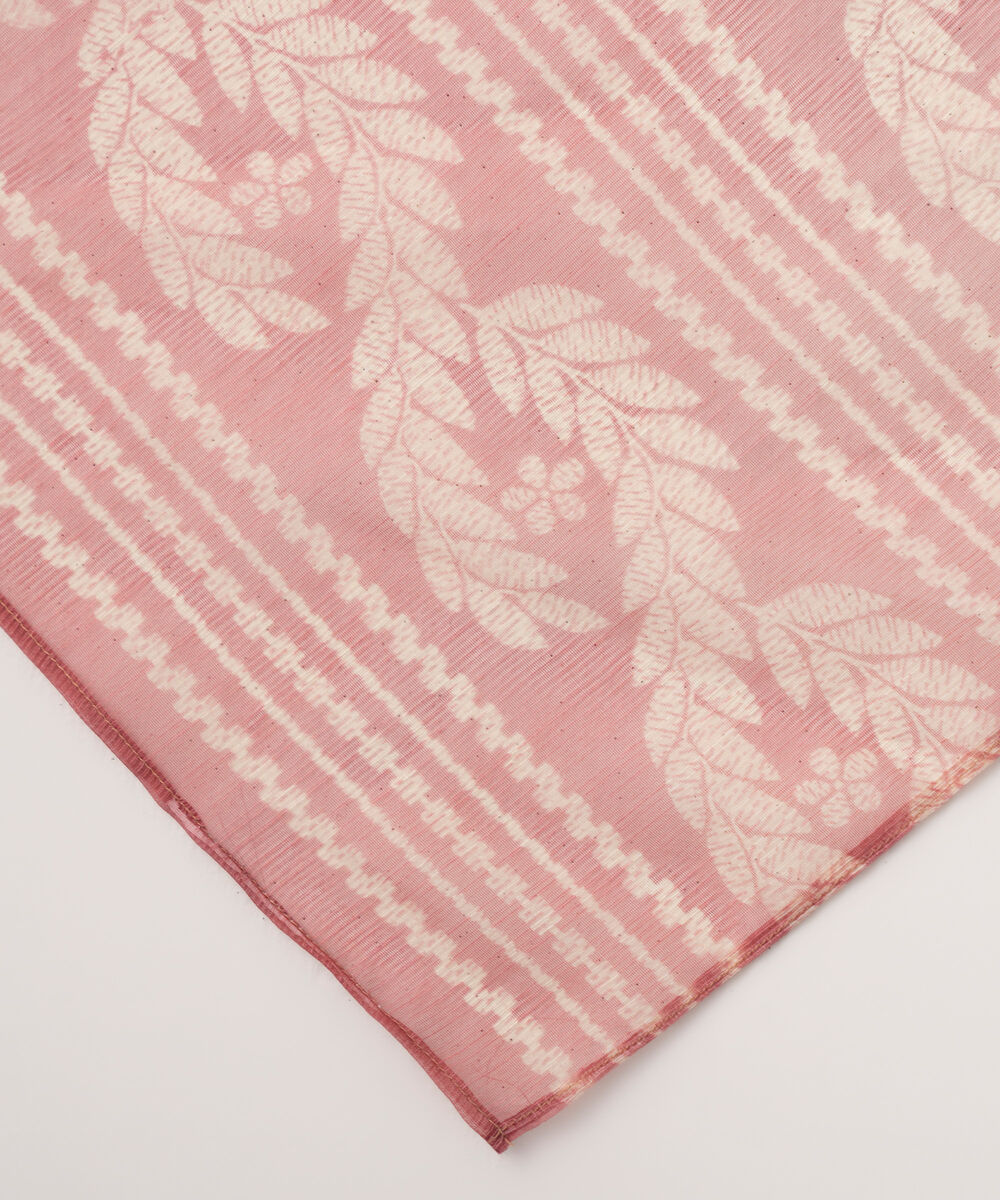 Blended Textured Karandi Printed Red Dupatta