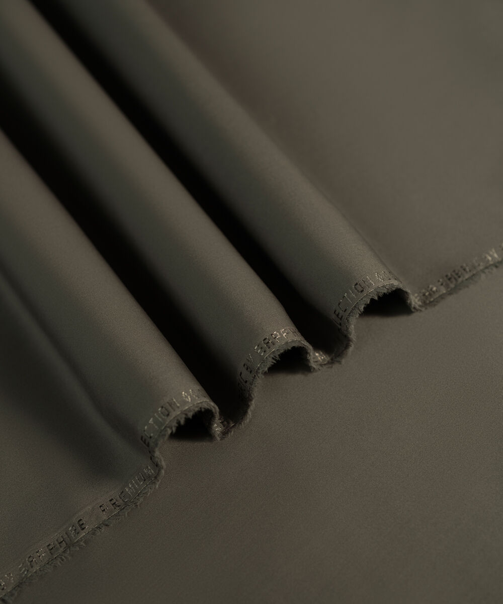 Men's Unstitched 2-Piece Luxury Wash & Wear Brown Suit