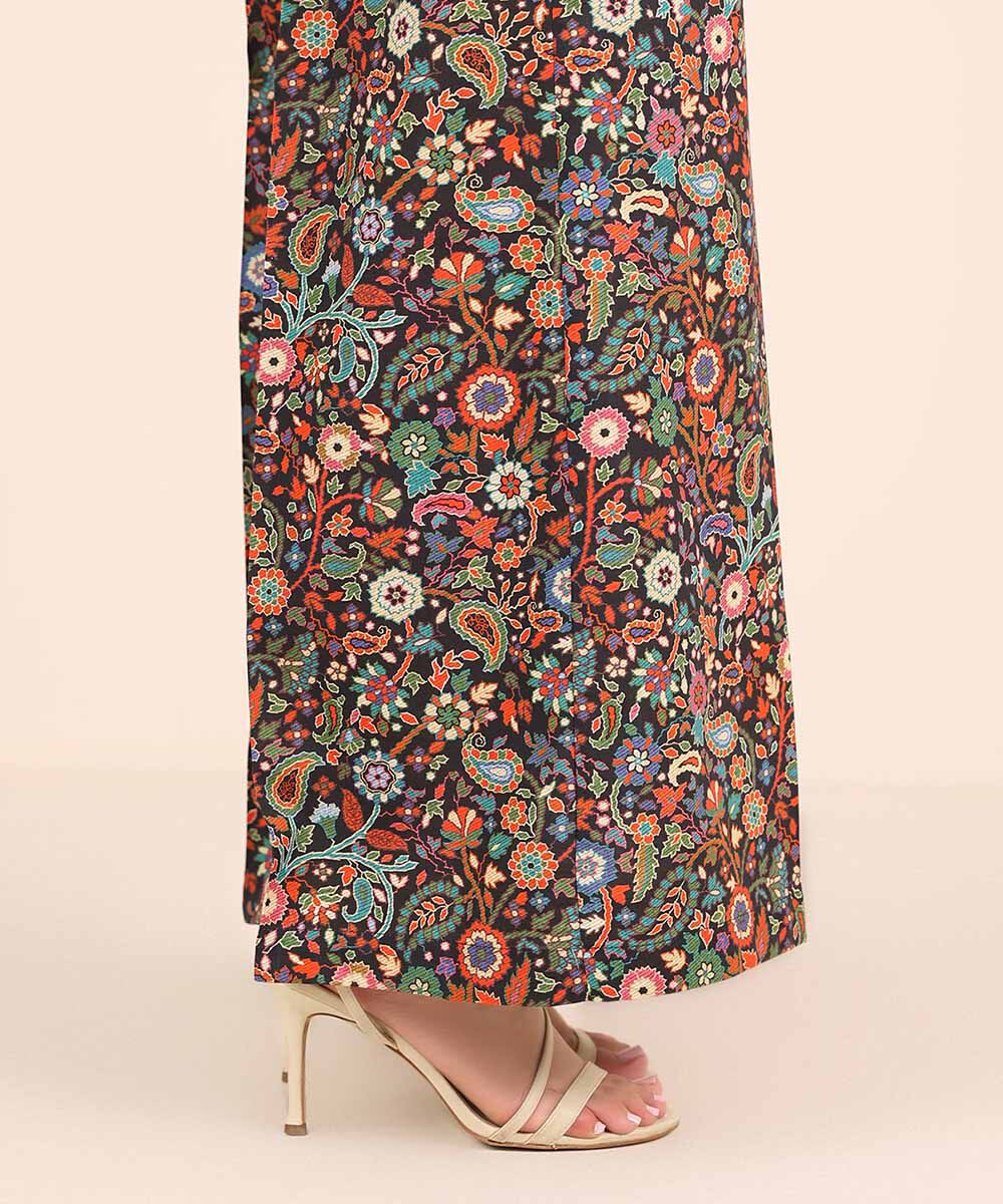 Women's RTW Cambric Multi Printed Flared Pants