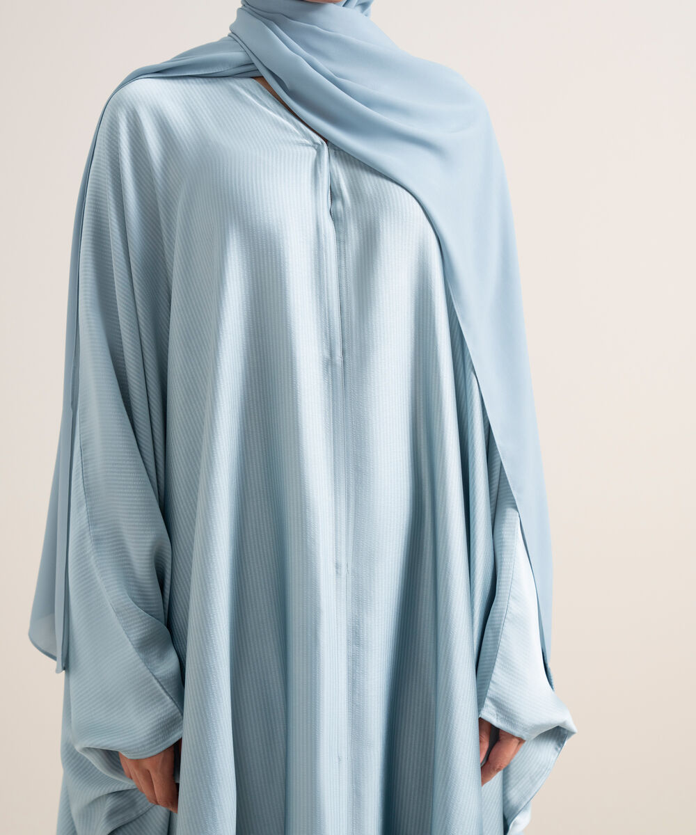 Women's Light Blue Kaftan Abbaya Set