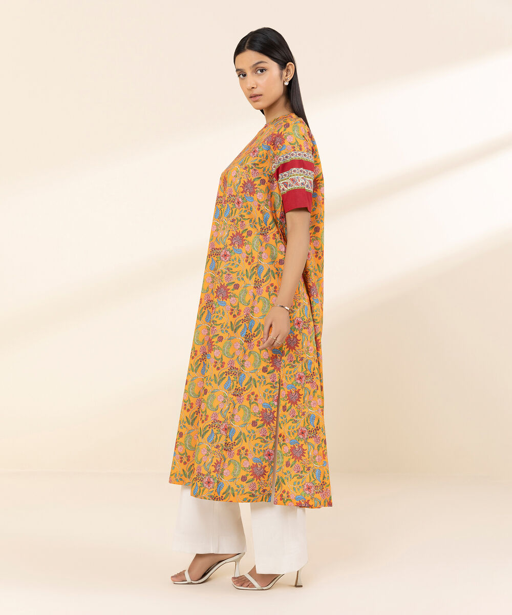 Women's Unstitched Lawn Embroidered Multi Shirt