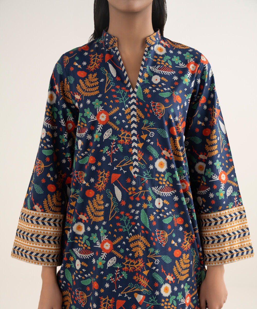 Women's Unstitched Lawn Printed Multi 3 Piece Suit