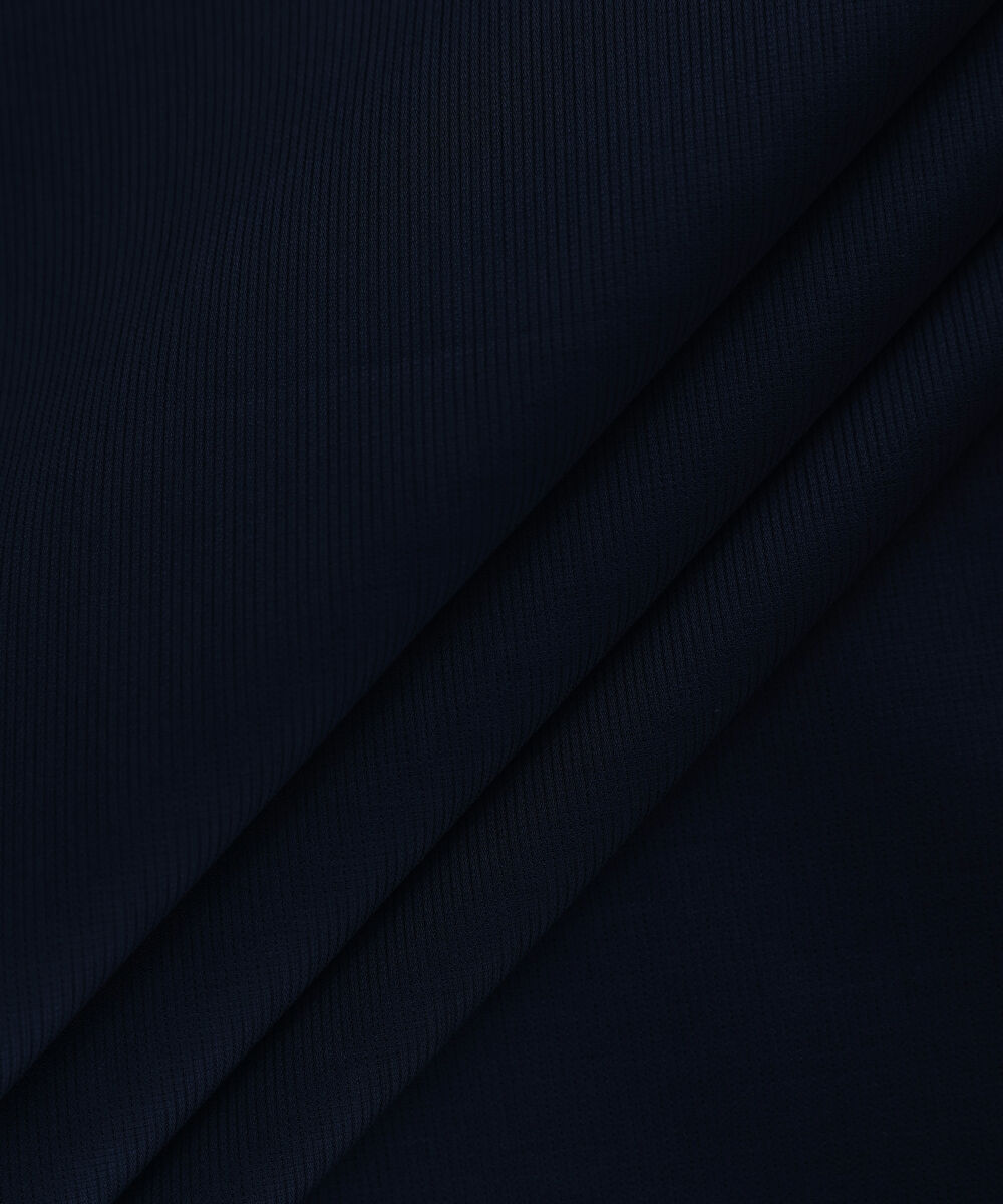 Men Unstitched Cotton Blue Full Suit Fabric