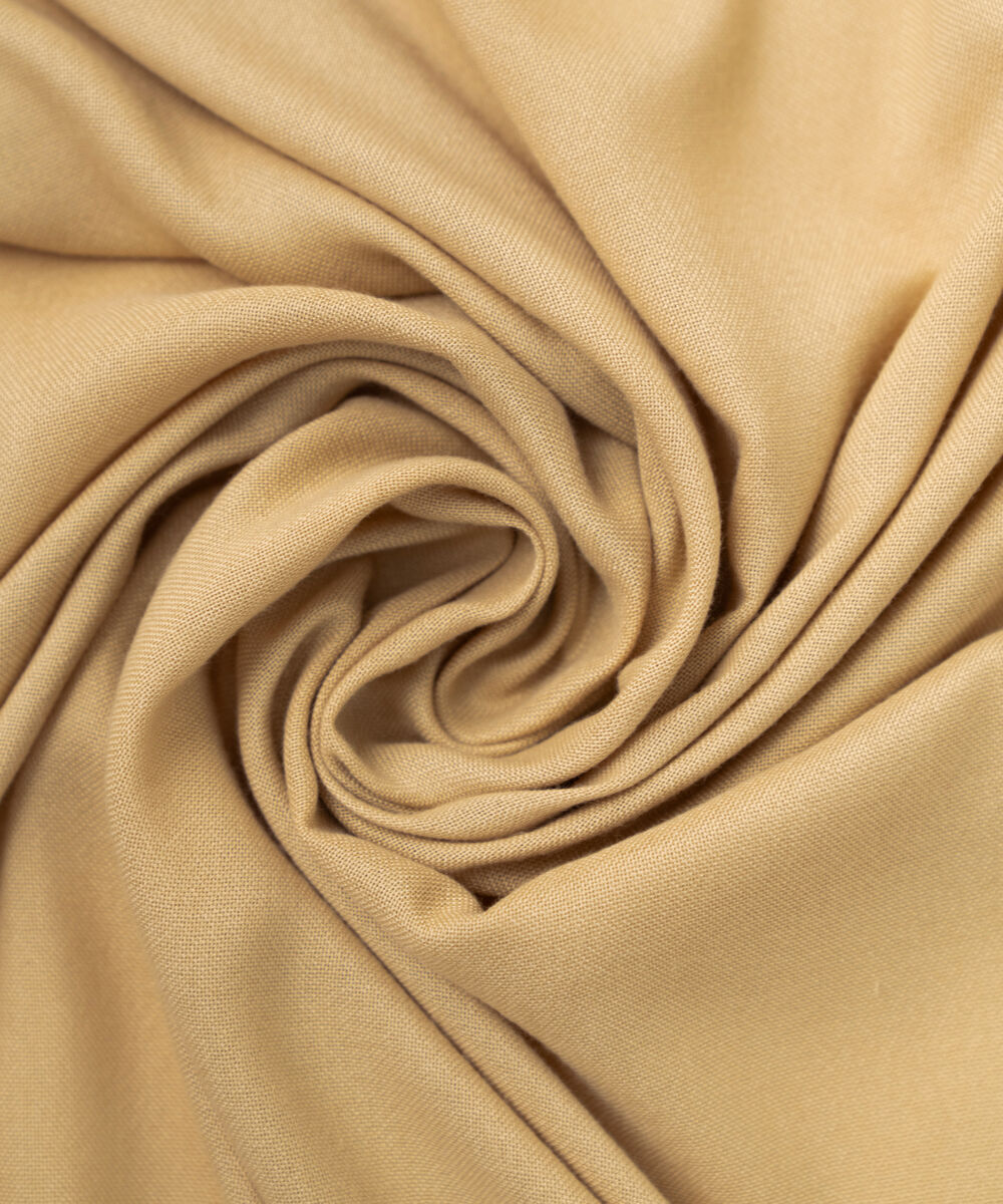 Beige Solid Blended Shawl