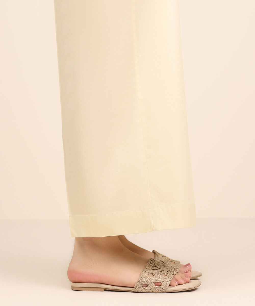 Women's RTW Cambric Off White Dyed Culottes
