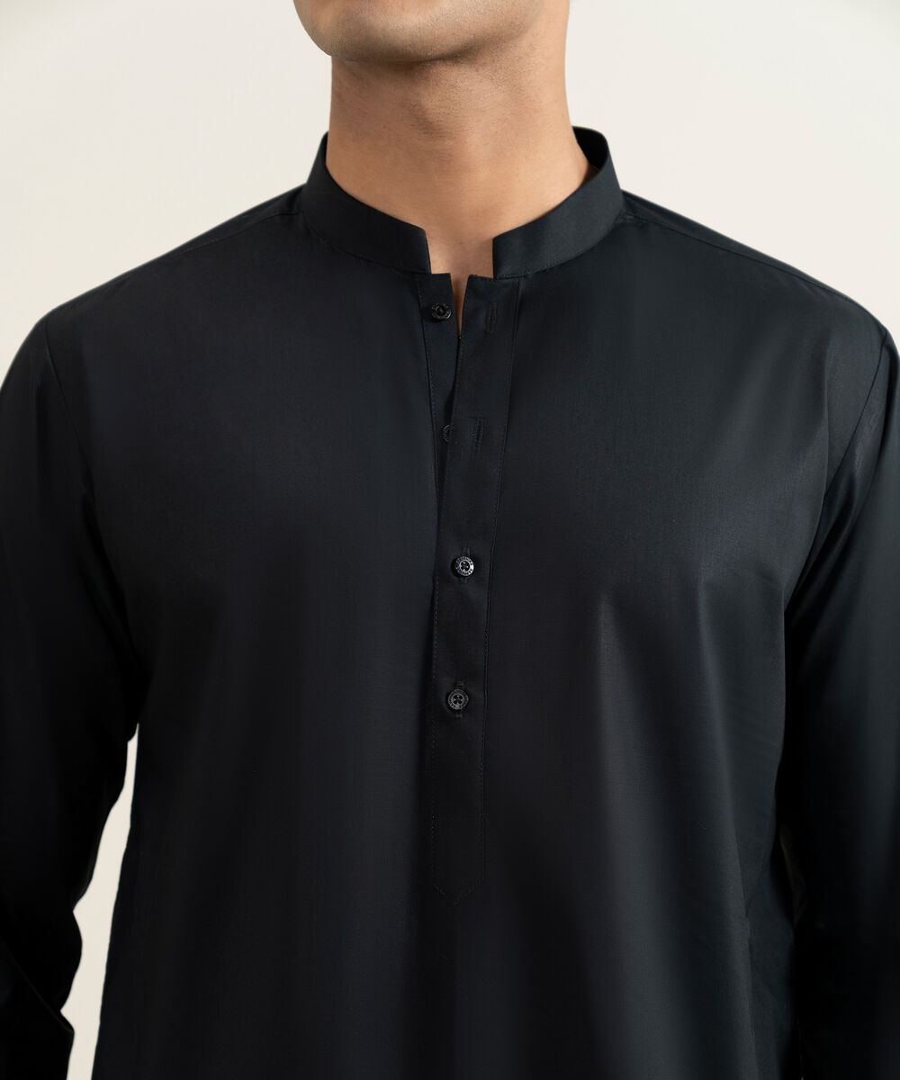 Men's black 100% Cotton Kameez Shalwar