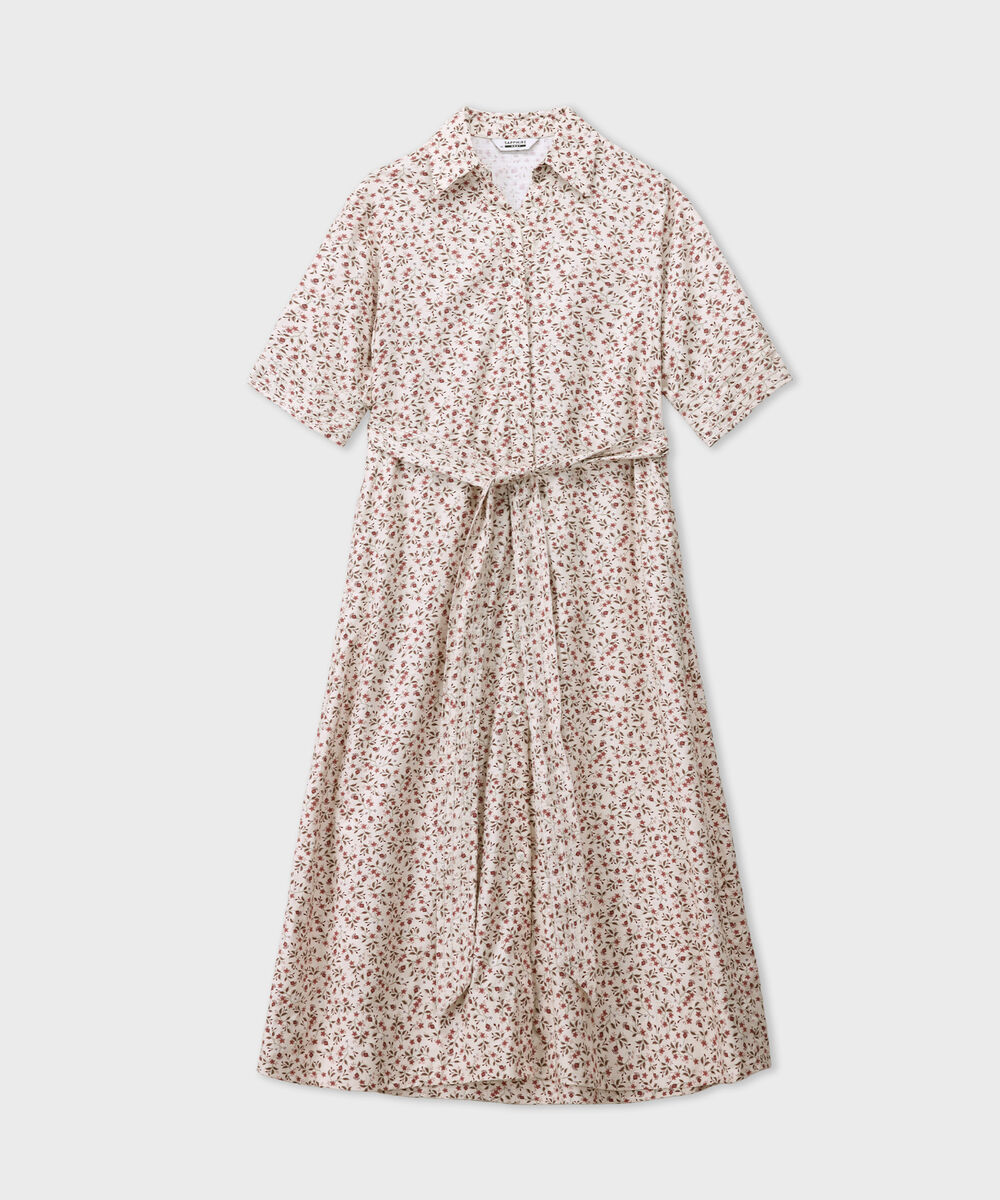 Women's Western Multi Floral Printed Maxi Dress