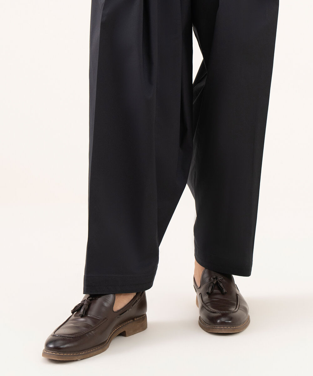 Men's 100% Cotton Plain Black Kurta Shalwar