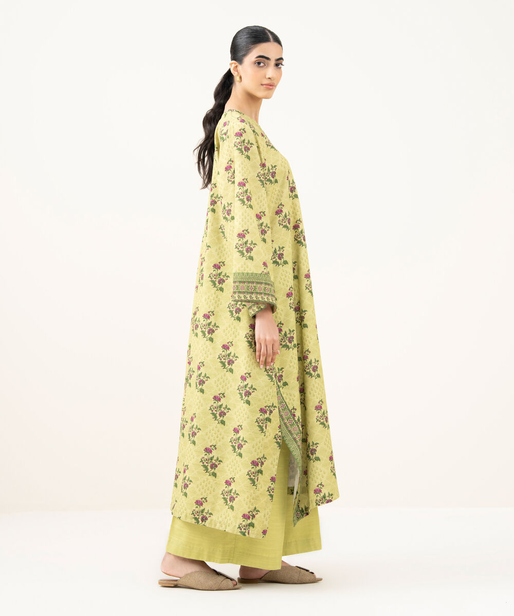 Women's Unstitched Printed Khaddar Multi 3 Piece Suit